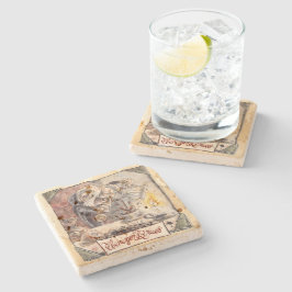 Posavasos De Piedra Ebenezer de piedra rústica produce montaña rusa