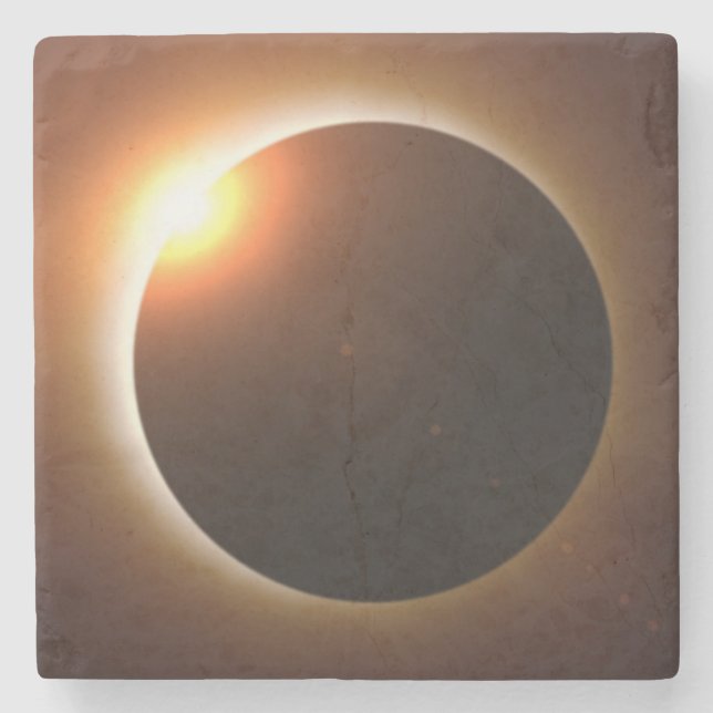 Posavasos De Piedra Eclipse solar total (Anverso)