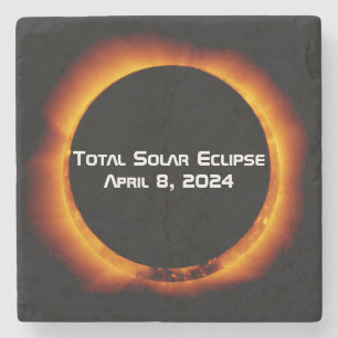 Posavasos De Piedra Eclipse solar total de 2024