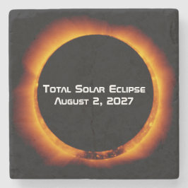 Posavasos De Piedra Eclipse Total de Sol del Siglo 2027