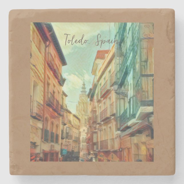 Posavasos De Piedra Ecografía de piedra Toledo España (Anverso)