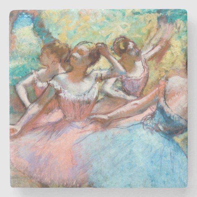 Posavasos De Piedra Edgar Degas - Cuatro Ballerinas en escena (Anverso)
