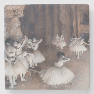 Posavasos De Piedra Edgar Degas - Ensayo de ballet en el escenario