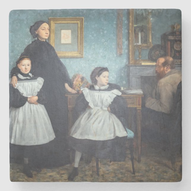 Posavasos De Piedra Edgar Degas - La familia Bellelli (Anverso)