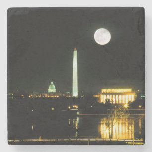 Posavasos De Piedra Edificio del capitolio, el Lincoln memorial,