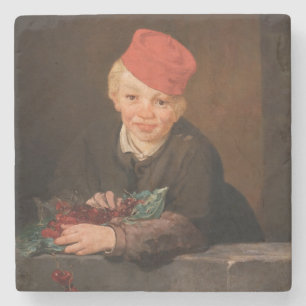 Posavasos De Piedra Edouard Manet - Niño con Cerezas