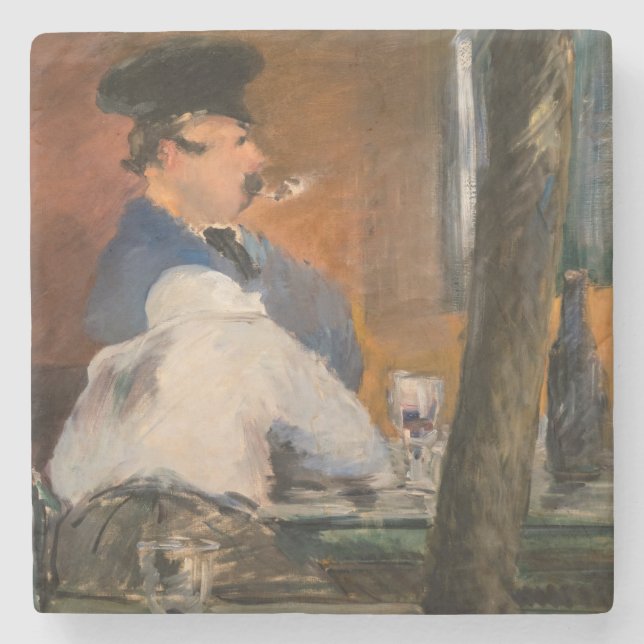 Posavasos De Piedra Edouard Manet - The Bar, Le Bouchon (Anverso)