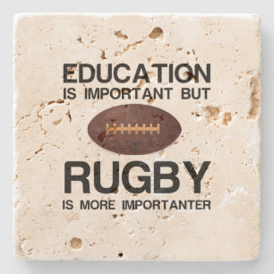 Posavasos De Piedra Educación y rugby