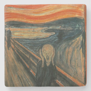 Posavasos De Piedra Edvard Munch Pintando El Grito (Skrik) 1893