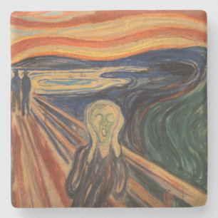Posavasos De Piedra Edvard Munch Pintando El Grito (Skrik) 1910
