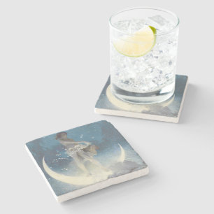 Posavasos De Piedra Edwin Blashfield Stars dispersando Art Nouveau