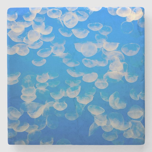 Posavasos De Piedra EE.UU., California. Jellyfish En La Bahía De Monte (Anverso)