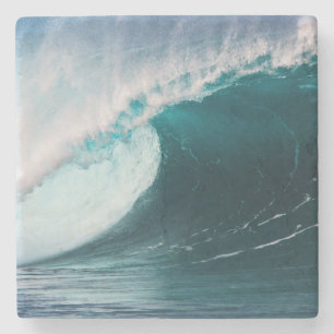 Posavasos De Piedra EE.UU., Hawaii, Oahu, grandes olas