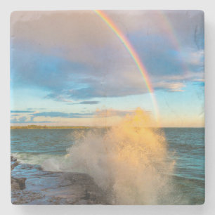 Posavasos De Piedra EE. UU., Nueva York, Lago Ontario, Clark's Point