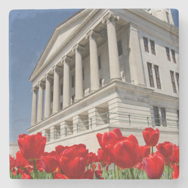 Posavasos De Piedra EE.UU., Tennessee, Nashville. Tennessee histórico (Anverso)