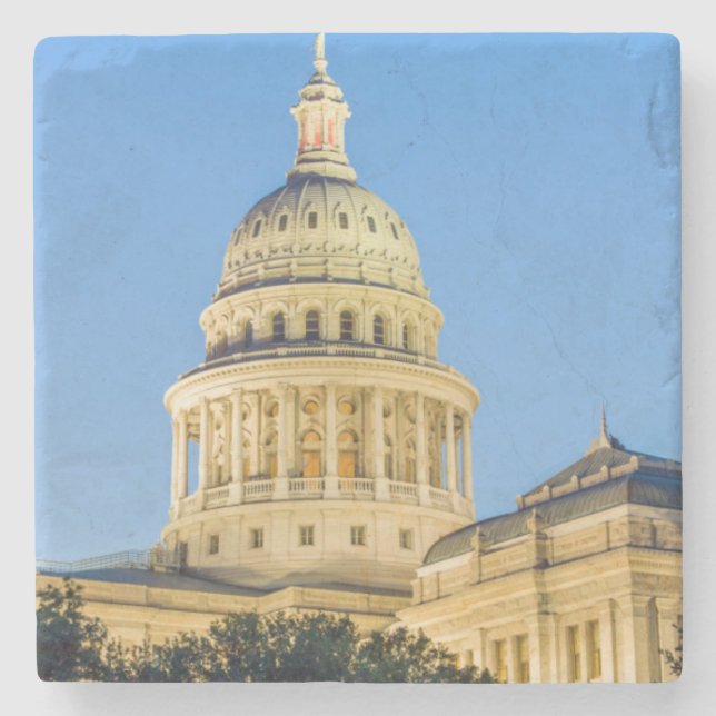 Posavasos De Piedra EE. UU., Texas, Austin. Edificio del Capitolio (18 (Anverso)