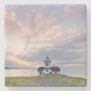 Posavasos De Piedra EE. UU., Washington, Islas San Juan. Atardecer