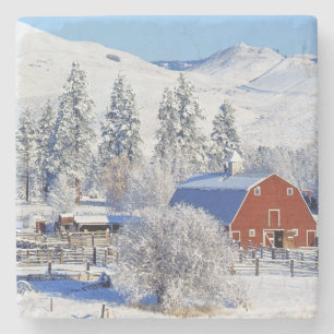 Posavasos De Piedra EE. UU., Washington, Methow Valley, graneros en