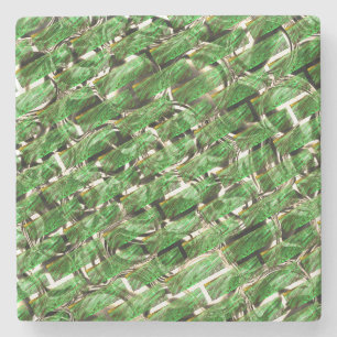 Posavasos De Piedra ¿Efecto de pared verde claro y burbujas blancas?