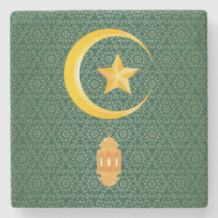 Posavasos De Piedra Eid al Fitr Mubarak Ramadan Kareem Estrella de la 