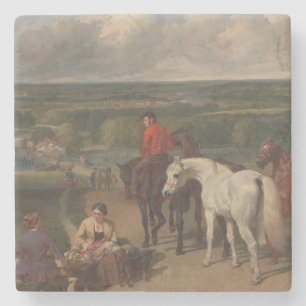 Posavasos De Piedra Ejercicio de los caballos reales (arte equino)