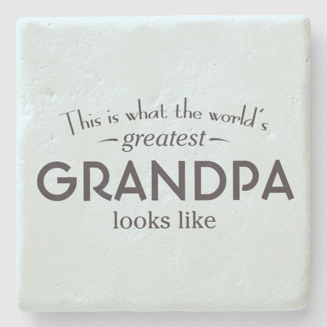 Posavasos De Piedra El abuelo más grande del mundo (Anverso)