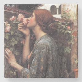 Posavasos De Piedra El alma del Rosa (por John William Waterhouse)