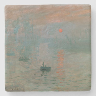 Posavasos De Piedra El amanecer de la impresión de Claude Monet (levan