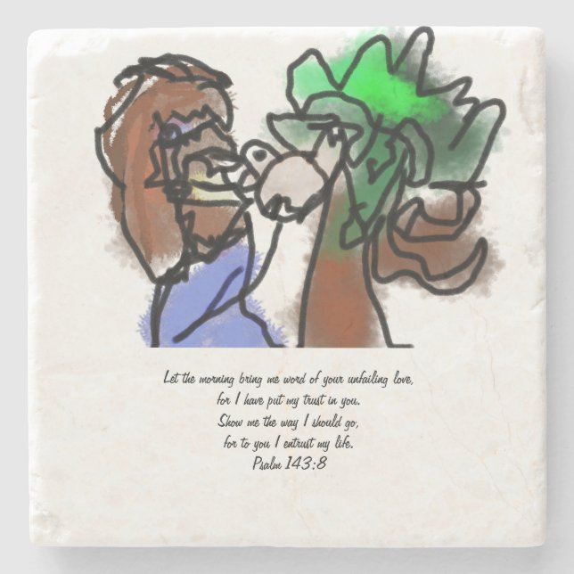 Posavasos De Piedra El amor de Dios para siempre (Anverso)