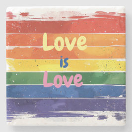 Posavasos De Piedra El amor es amor, el diseño del orgullo