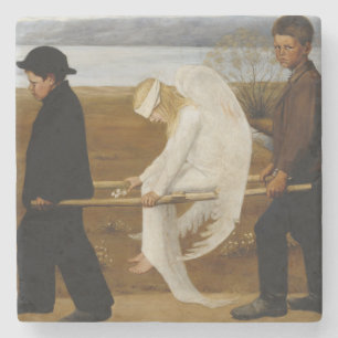 Posavasos De Piedra El ángel herido (por Hugo Simberg)