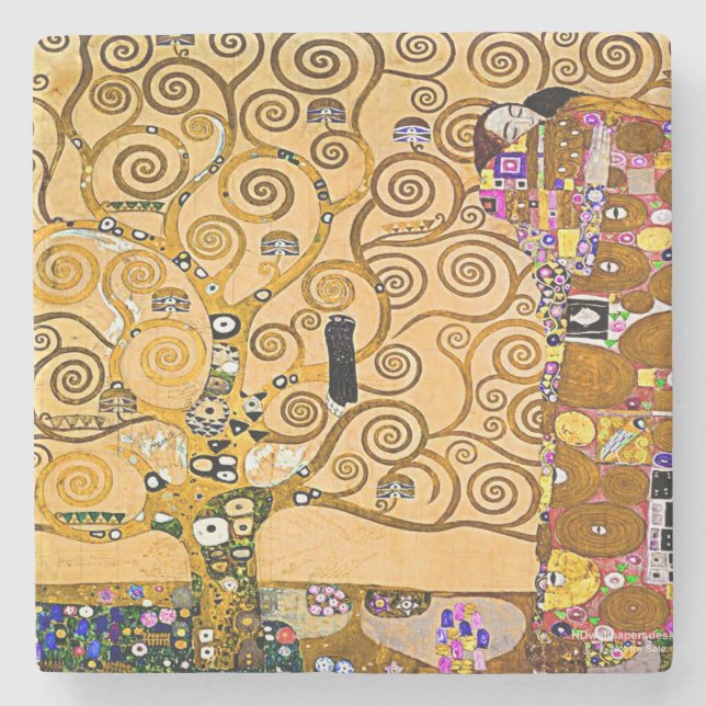 Posavasos De Piedra El árbol de la vida (Anverso)