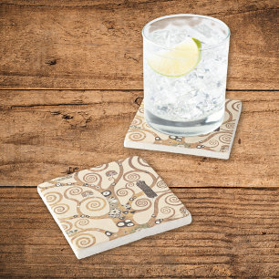 Posavasos De Piedra El árbol simbólico de la vida Gustav Klimt