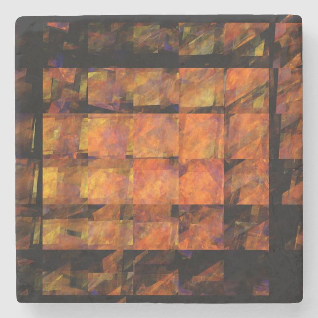 Posavasos De Piedra El arte abstracto de la pared (Anverso)
