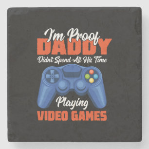 Posavasos De Piedra El arte de los jugadores todo el tiempo de mi papá