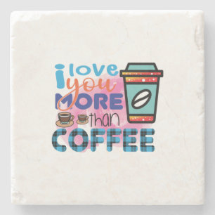 Posavasos De Piedra El arte del café te amo más que el café