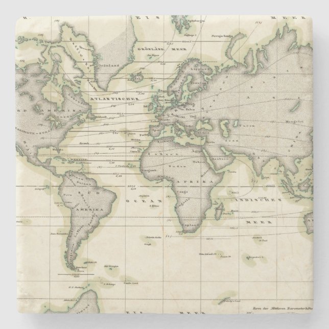 Posavasos De Piedra El barómetro medio (Anverso)