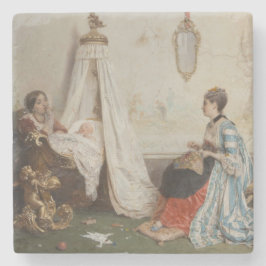 Posavasos De Piedra El bebé duerme (de Gerolamo Induno)