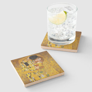 Posavasos De Piedra el beso - Gustav Klimt