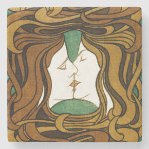 Posavasos De Piedra El Beso Peter Behrens Arte Nuevo Arte Antiguo