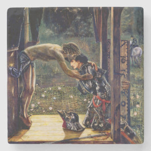 Posavasos De Piedra El Caballero Misericordioso de Edward Burne-Jones