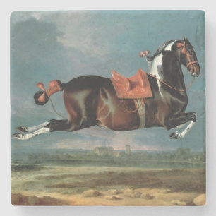 Posavasos De Piedra El caballo picazo "Cehero" que se alza