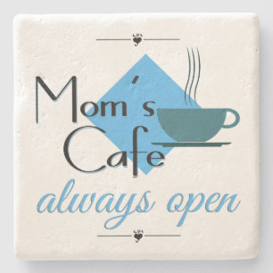 Posavasos De Piedra El café de mamá siempre abierto