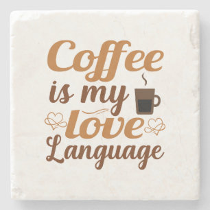 Posavasos De Piedra El café es mi lenguaje de amor