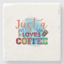 Posavasos De Piedra El Café Es Sólo Un Chica Que Ama El Café