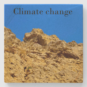 Posavasos De Piedra El cambio climático cuida el medio ambiente
