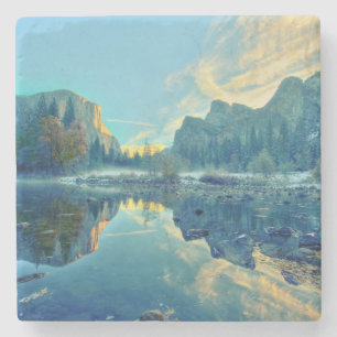 Posavasos De Piedra EL Capitan y reflexión de tres hermanos