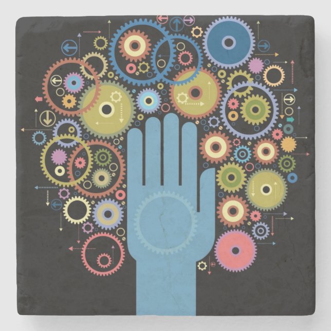 Posavasos De Piedra El concepto de movimiento (Anverso)