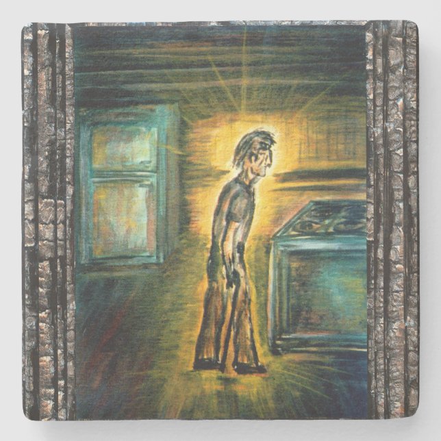 Posavasos De Piedra El curador (Anverso)