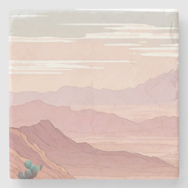 Posavasos De Piedra El desierto (Anverso)